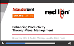 Enhance Productivity Through Visual Management: Displaying KPIs & Messages on the Plant Floor